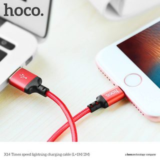 dây sạc nhanh hoco x14 times speed đầu lightning dài 1m