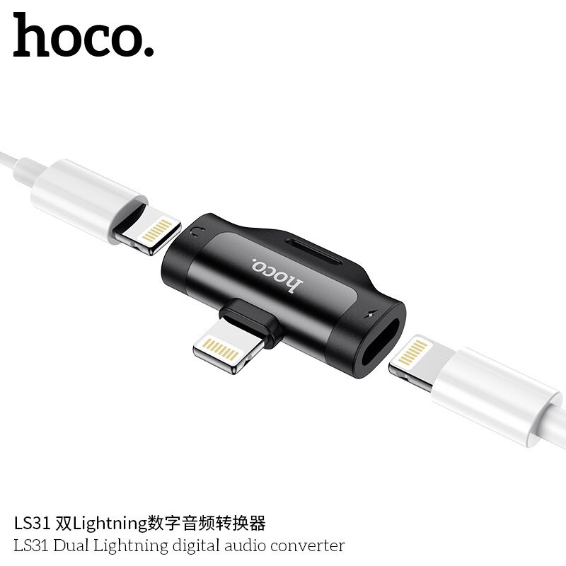 jack chuyển hoco ls31 gồm 2 jack lightning