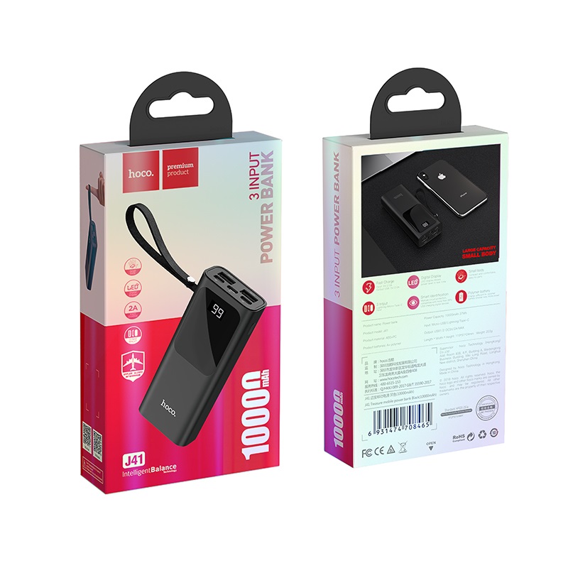 pin dự  phòng hoco j41 10000mah 2 cổng ra