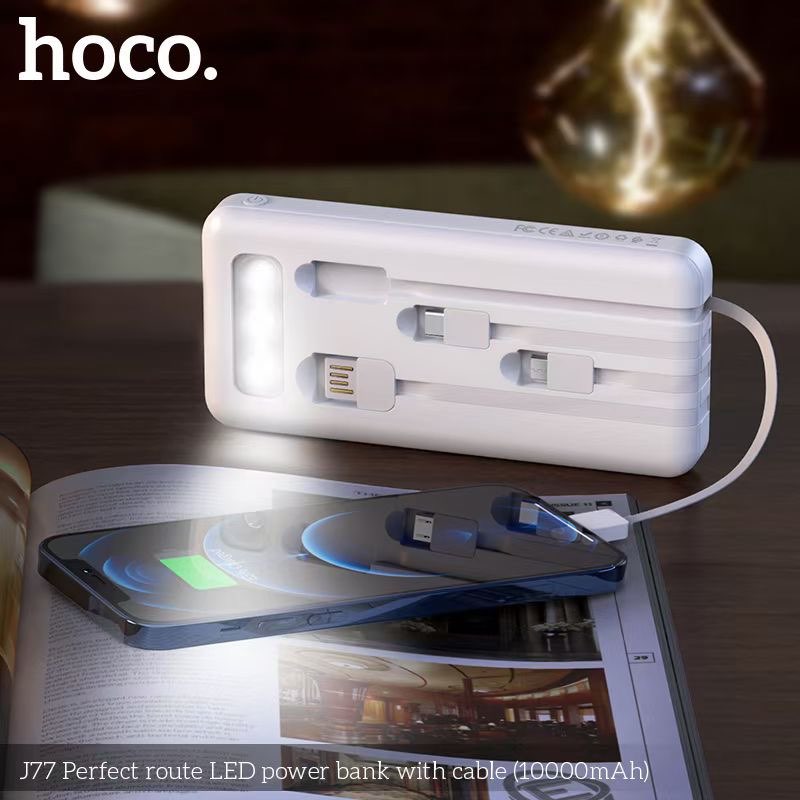  pin dự  phòng hoco j77  10000mah đa năng