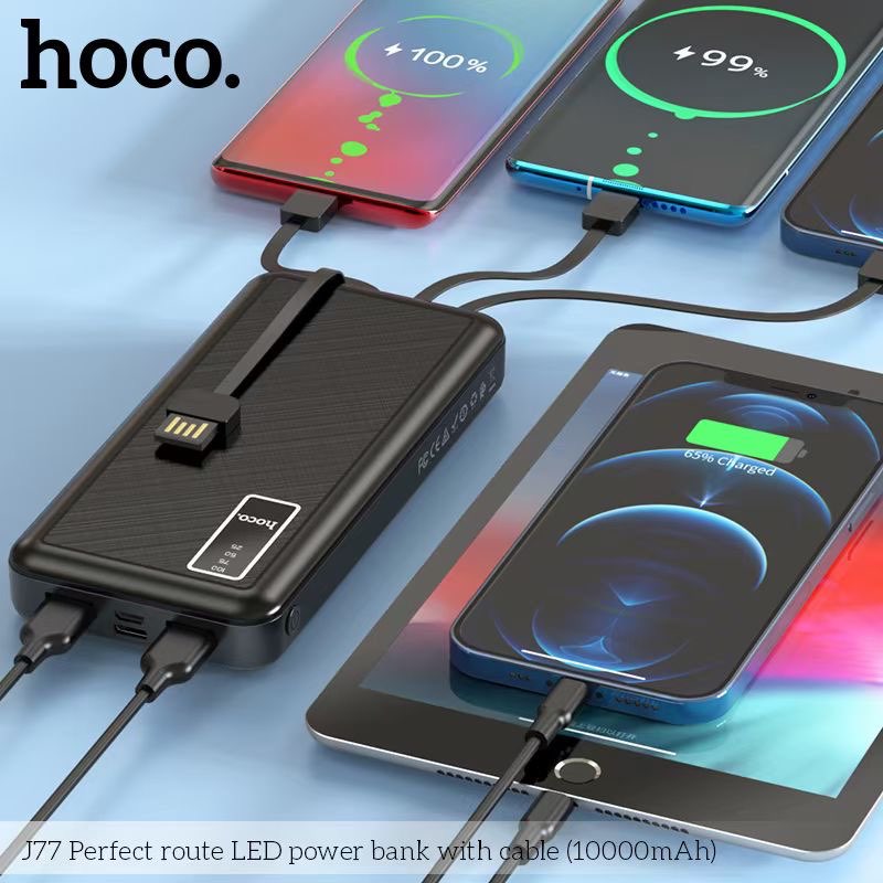  pin dự  phòng hoco j77  10000mah đa năng